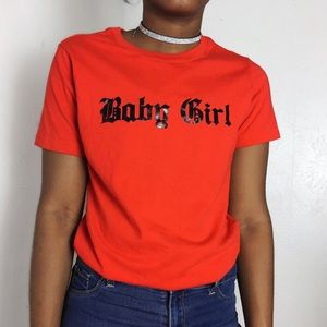 Forever 21 Red “Baby Girl” Graphic Tee